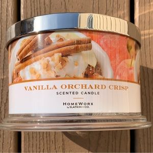 🆕VANILLA ORCHARD CRISP HARRY SLATKIN HOMEWORX 4 WICK 18oz CANDLE NWTS!!!
